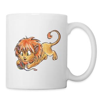 Tierkreis: Löwe - Tasse - Weiß - Rechts