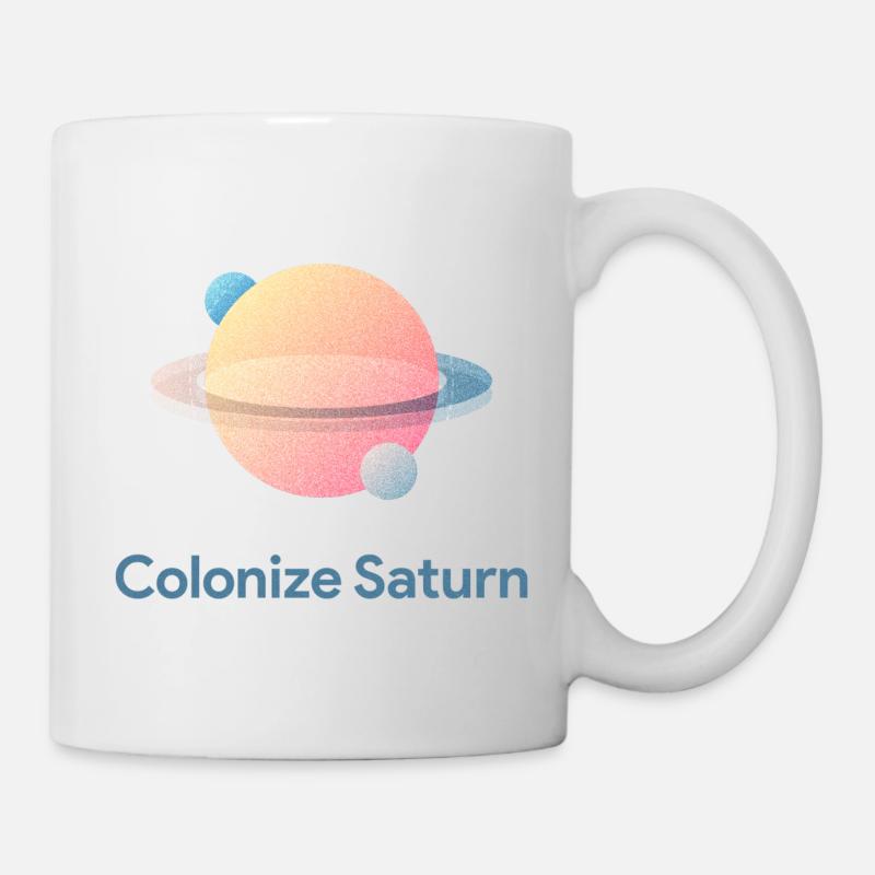 Colonize Saturn - Mug - white