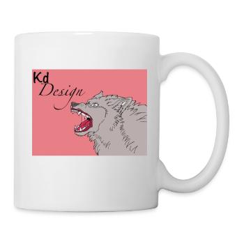 Wild wolf design - Mug - white - Right