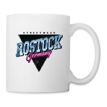 Rostock Germany City Skyline Vintage Retro - Mug - white - Right