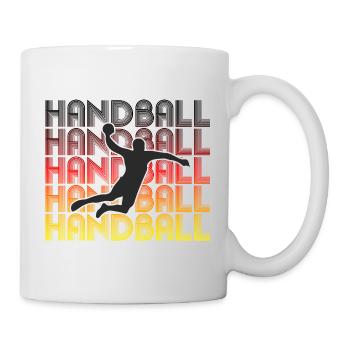 Deutschland Flagge Mannschaft Handball - Tasse - Weiß - Rechts