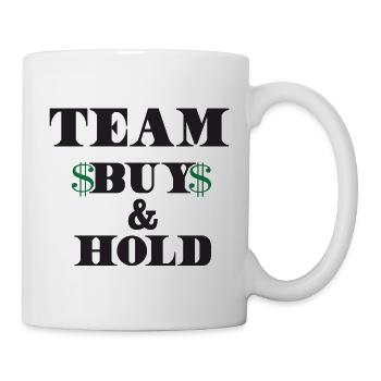 Team Buy and Hold - Shares for dividend fans - Mug - white - Right