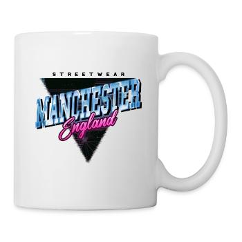Manchester England UK City Skyline Vintage Retro - Mug - white - Right