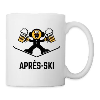 Après-ski (Bière / Caricature / 3C) - Mug blanc - blanc - Droite