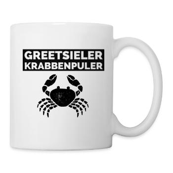 Greetsieler Krabbenpuler - Tasse - Weiß - Rechts