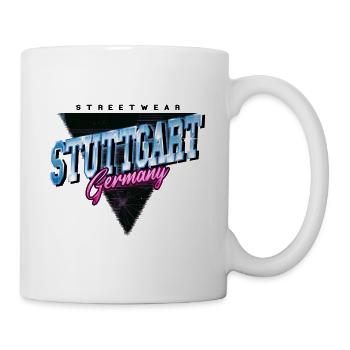 Stuttgart Germany City Skyline Vintage Retro - Mug - white - Right