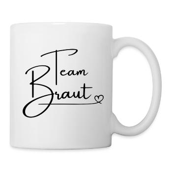 Team Braut / Crew / JGA Jungesellinnenabschied - Tasse - Weiß - Rechts
