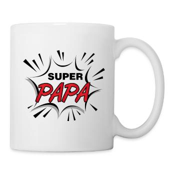 Super papa ! papa mon héro ! - Mug blanc - blanc - Droite