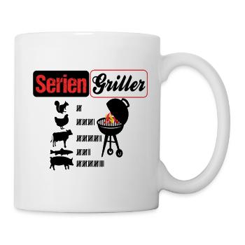 Serien Griller - Tasse - Weiß - Rechts