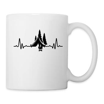 Heartbeat Camping - Mug blanc - blanc - Droite