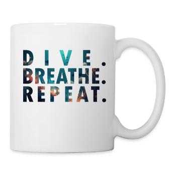 Dive shirt - Diver, Scuba, Saying - Mug - white - Right