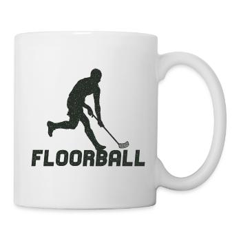 Floorball Player Silhouette Floorballer Floorball - Mug - white - Right