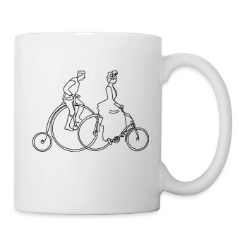 Hochrad - Tasse - Weiß - Rechts