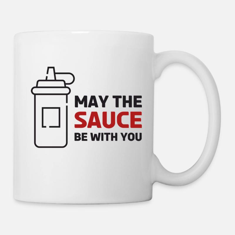Soße sei mit dir! - Tasse - Weiß