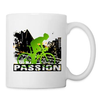 Fahrrad Urban - Tasse - Weiß - Rechts
