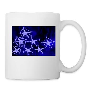 7 BLAUE STERNE - Tasse - Weiß - Rechts