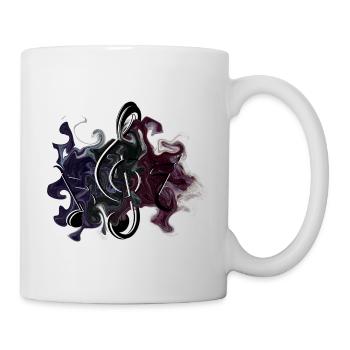 Notes de clé - Mug blanc - blanc - Droite