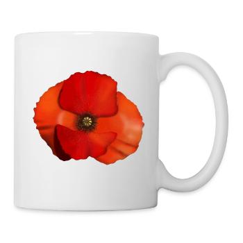 Poppy flower - Mug - white - Right