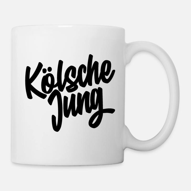 Kölsche jung, Stolz auf Köln - Tasse - Weiß