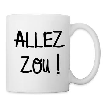 allez zou - Mug blanc - blanc - Droite