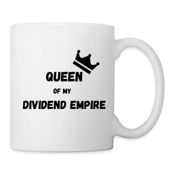 Reine de l’Empire des dividendes - Mug blanc - blanc - Droite