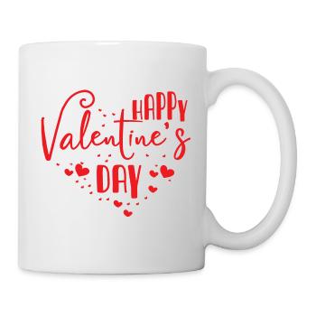 Bonne Saint-Valentin coeur - Mug blanc - blanc - Droite