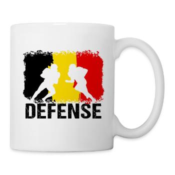 American Football Belgien Defense - Tasse - Weiß - Rechts