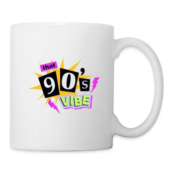 90’s Vibe Neon Aesthetic - Mug - white - Right