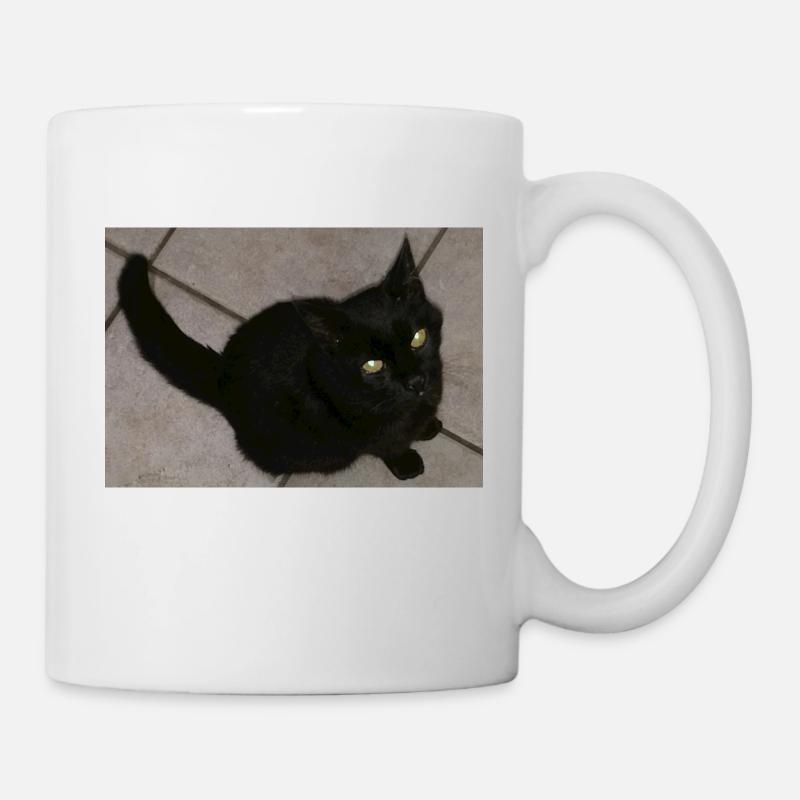 Black cat - Mug - white