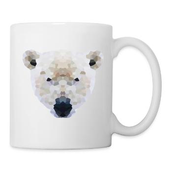Eisbär Low Poly – International Polar Bear Day - Mug - white - Right