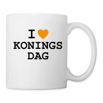 I love King's Day - Mug - white - Right