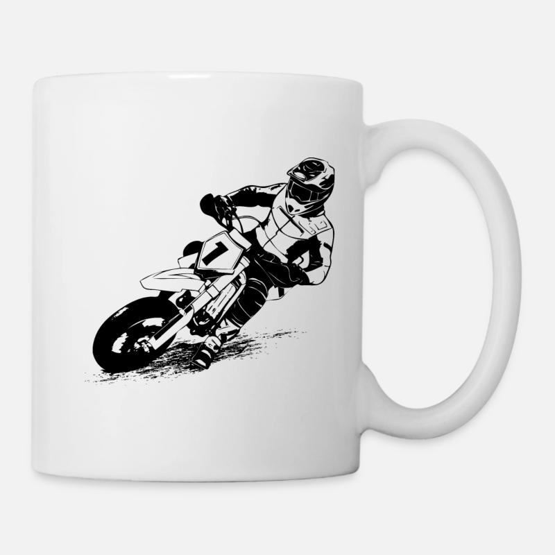 Supermoto - Tasse - Weiß