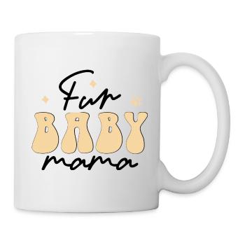 Bébé maman à fourrure - Mug blanc - blanc - Droite