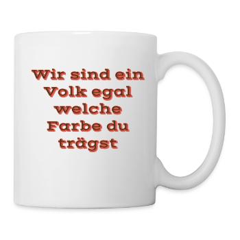 Für das volk - Tasse - Weiß - Rechts