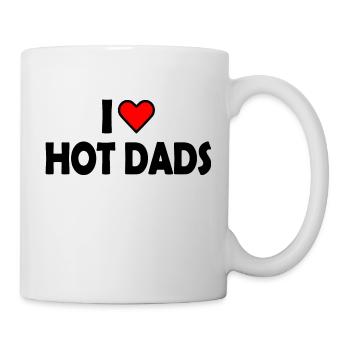 I love hot dads - Mug blanc - blanc - Droite