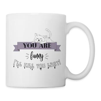 Design und Geschenk für Katzen- und Tierliebhaber - Tasse - Weiß - Rechts