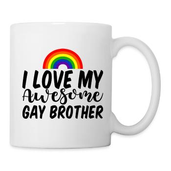 J’aime mon frère gay génial 3 - Mug blanc - blanc - Droite