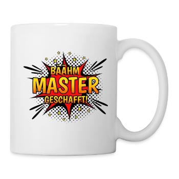 Master Level Complete Masterabschluss Geschenk - Tasse - Weiß - Rechts