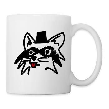 Raccy Raton laveur - Mug blanc - blanc - Droite