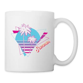 Été - Été Sun Palms - Mug blanc - blanc - Droite
