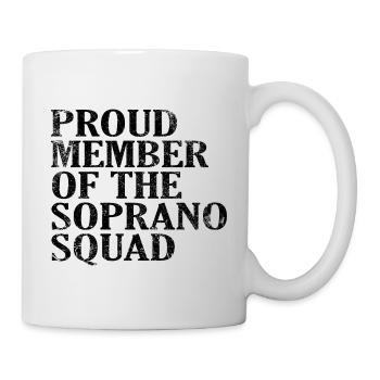 Proud Member of the Soprano Squad black - Mug - white - Right