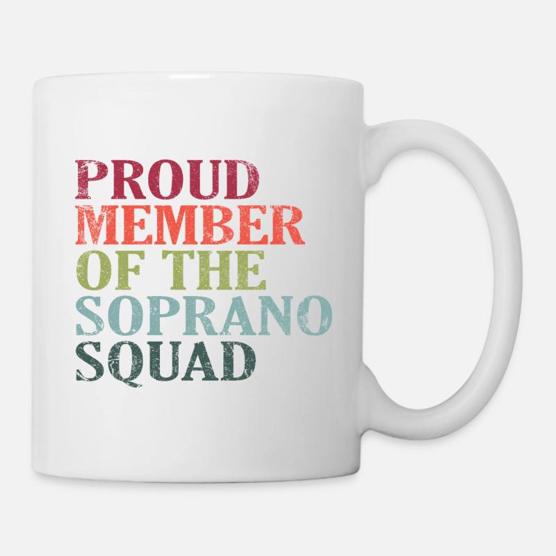Fier membre de la Soprano Squad Vintage - Mug blanc - blanc