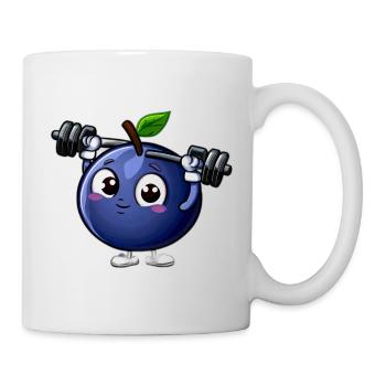 Trainierende Blaubeere - Tasse - Weiß - Rechts
