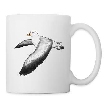 Albatross flying - Mug - white - Right