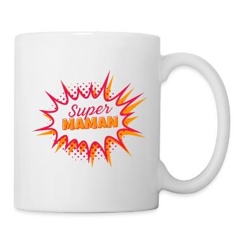 Super maman - Mug blanc - blanc - Droite