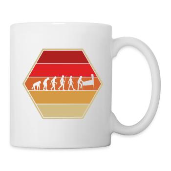 Flipperautomat Evolution Pinball Entwicklung - Tasse - Weiß - Rechts