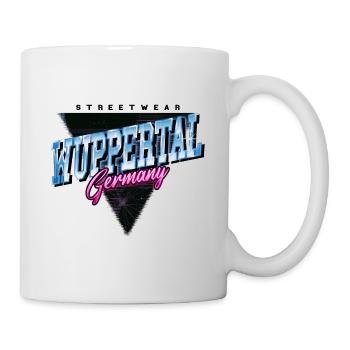 Wuppertal Deutschland Stadt Vintage Retro Neon - Tasse - Weiß - Rechts