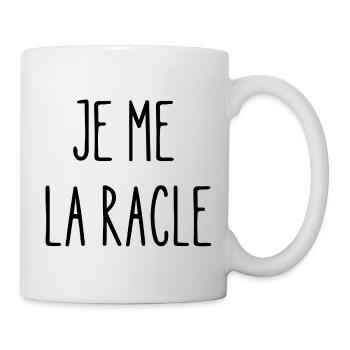 je me la racle - Mug blanc - blanc - Droite