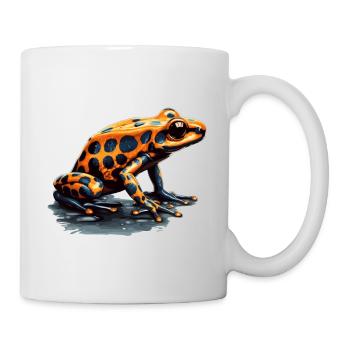Süßes, gelb gepunkteter Pfeilgiftfrosch - Tasse - Weiß - Rechts