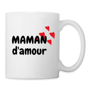 MAMAN d'amour - Mug blanc - blanc - Droite